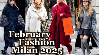 February Fashion In Milan 2025 | Elegant Coats & Stylish Oversized Outerwear | Streetstyle Fashion
