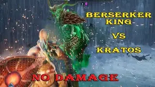 Berserker King vs Kratos NO DAMAGE | God of War Ragnarok | Give Me No Mercy - PS4