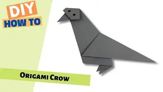 Origami Crow | how to fold paper crow | paper raven