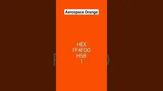 HTML color code Aerospace Orange | HEX Codes