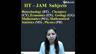 IIT JAM Subject List | Subjects for IIT JAM Exam | IIT JAM Preparation #iitjam