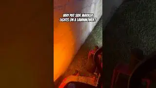 Night Mowing with side marker lights on Badboy Lawnmower!