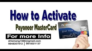 How to Activate MasterCard || Payoneer MasterCard in Nepal || How to order MasterCard in Nepal free