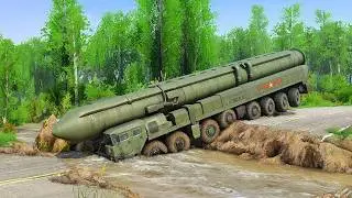 Treacherous River Showdown Military Truck Takes on DEADLY Waters