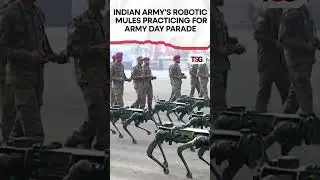 #watch | Indian army's Robotic mules steals limelight as they march for Army Day parade in 2025