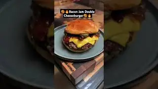 🍔🔥Bacon Jam Double Cheeseburger Recipe!🍔 | Juicy, Easy & Full of Flavor #DoubleCheeseburger