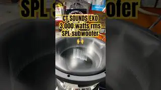 CT EXO 12 дюймов 3000 RMS #basshead #carstereo #subwoofer #caraudio #ctsounds #spl #exo #hz