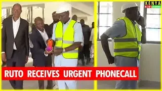 See what happened when Ruto received an Urgent Phone Call while touring Gikomba in Nairobi
