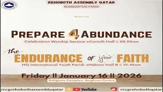 FRIDAY SERVICE - PREPARE FOR ABUNDANCE | 16TH JAN. 2026