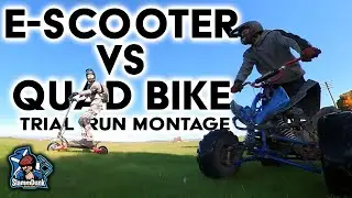 40MPH Varla Eagle one e-scooter Vs ATV montage (Trial run)