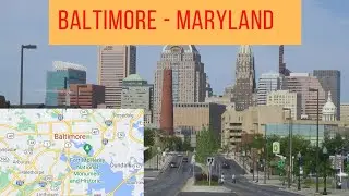 Road trip to Baltimore - Maryland from Pennsylvania. 7th unsafe city in USA #4k