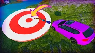 🎯 Playing darts with cars 🚗 Which car will hit the target? BeamNG.Drive