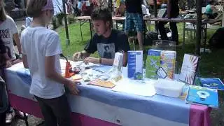 Le stand de la CNAPD lors d'Esperanzah 2012