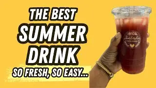 🍉🍍🌺 4-Ingredient Summer Drink | Hibiscus Watermelon Pineapple Refresher 🍹✨