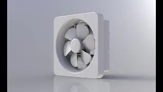 Solidworks tutorial: Plastic Domestic Exhaust/Ventilation Fan Design Assembly