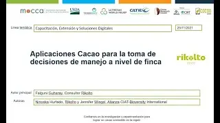 Presentaci&oacute;n Aplicaciones SAF Cacao Rikolto