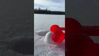 Snowball ❄️ #snowball #winter #satisfying #fyp