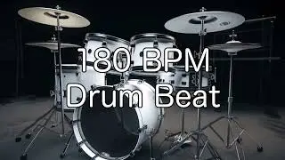180 BPM Rock Drum Beat for Musical Practise