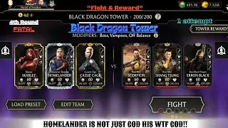 Mk Mobile. Black Dragon Tower (Fatal) Final Bosses 4th Round Fight & Reward!!