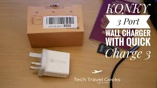 KONKY 3 Port USB Wall Charger with QuickCharge 3.0 Unboxing & Test