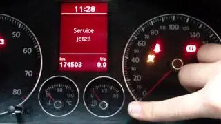 VW Touran Service meldung zurücksetzen