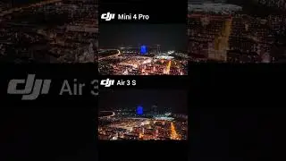 DJI Mini 4 Pro против DJI Air 3 S (сравнение при слабом освещении)