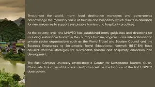 CHAPTER 9 | Sustainable Management of Tourism and Hospitality ( Part 2 )