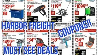New Harbor Freight Super Coupons Save on Tools