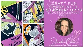 Spooky Halloween Card Class 🎃 | 3 Handmade Cards with the Spooky Halloween Bundle