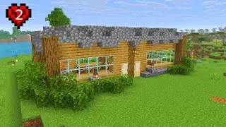 Episode 2 of Hardcore Minecraft | Building a place to live in