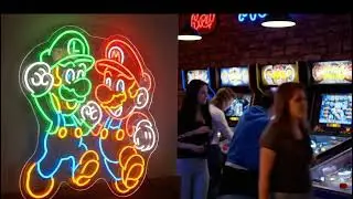 Icone che brillano. Neon che fa spettacolo. #neonplex #gaming #shorts#neonled #mario #luigi 