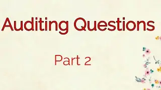 Auditing Questions for Junior Co.Operaive Inspector & Junior Clerk in Co.Operative Bank Exam