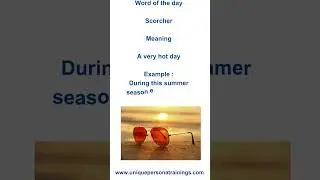 Scorcher | what does it mean | English idioms #english #idioms |गर्मियों वाली इंग्लिश | Summer Vocab