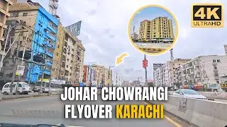 Johar Chowrangi Flyover | Epic Karachi | 4k Ultrahd