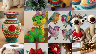 🧶Самые красивые и уникальные вязаные крючком украшения для дома, настенные панно и скатерти ручно...