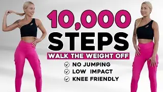 10000 STEPS WALKING WORKOUT | 10K Steps Challenge! 1 Hour Fat Burning Endurance Knee Friendly