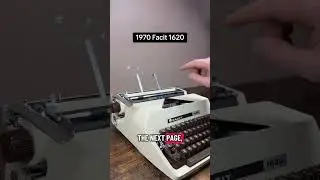 Как пользоваться всеми функциями портативной пишущей машинки Facit 1620 1970 года выпуска.