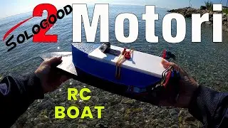 Barca Rc test in mare  🛥️  Differential Thrust è il top 💪