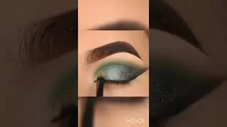 Green Cut Crease Eyeshadow Tutorial Jaaniyas Arts #shorts #makeup #tutorial #trending #cutcrease