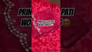 Latest gota pati work saree collection 🤩🛍
