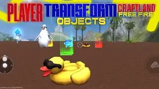 FREE FIRE CRAFTLAND PLAYER TRANSFORM OBJECT SCRIPT EXPLAIN VIDEO | #zomjogaming #freefire #ffmc 