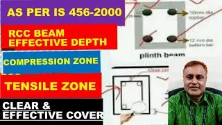 Quick revision Effective depth, clear cover,tensile zone, comprehensive zone  rcc beam#cstechguruji