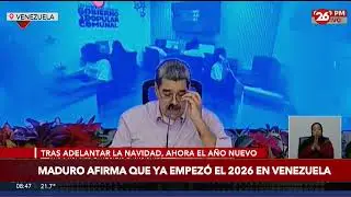 🚨 Maduro afirma que ya empez&oacute; el 2026 en Venezuela