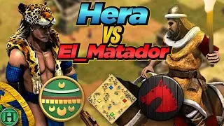 Aztecs vs Huns | 1v1 Arabia | vs El_Matador | AoE2