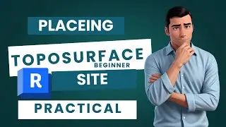 How to place Toposurface and Site component model in Revit (BIM )