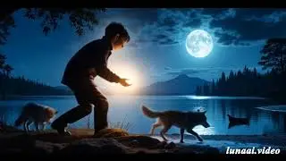 Child saves a wolf cub 😱