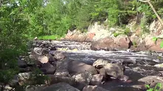 Canoe trip down the Jump River in Wisconsin