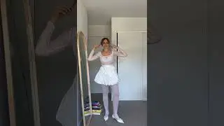 2 total white outfits- 1 skirt