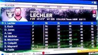 Madden NFL 12 Top Players at Each Position