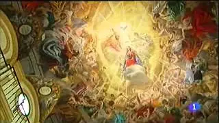 Las pinturas Raúl Berzosa del Oratorio de la Hdad. de Las Penas en TVE.